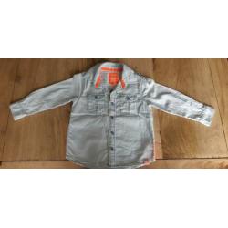 Blouse lange mouw Z8 maat 86 jongen valt groot