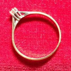 Gouden Ring + Briljant (40 Crt )+Gouden Ring(Briljant(10Crt)