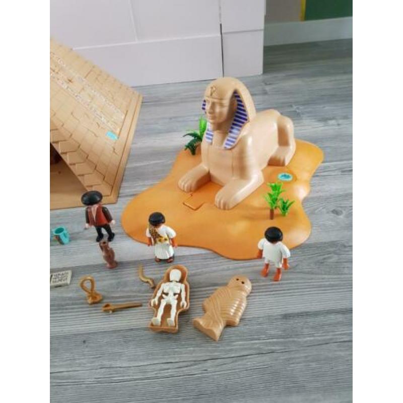Playmobil egypte piramide sfinx en grafrover schuilplaats
