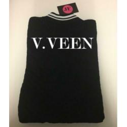 Leuk baseball vest met je eigen naam in maat 134