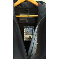 Nieuwe donker blauwe soft shell/jas Merk Human Nature Maat M