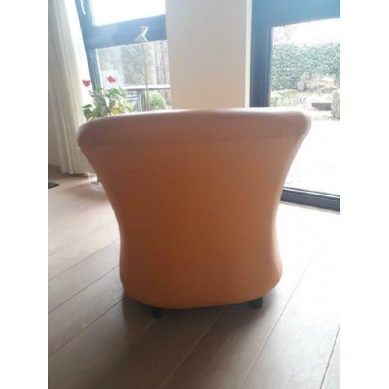 Mooie leren fauteuil