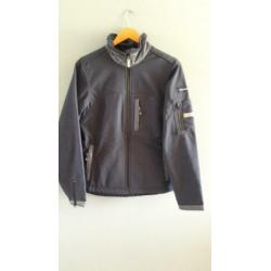 Nieuwe donker blauwe soft shell/jas Merk Human Nature Maat M