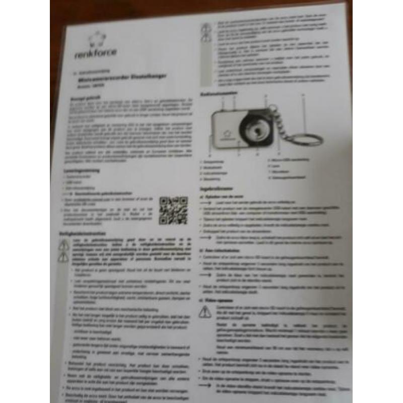 minicamerarecorder sleutelhanger