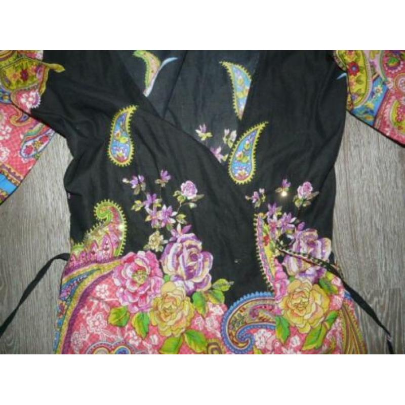 boho ibiza bali goa kleurrijke wikkel tuniek jurk Z&L S 36