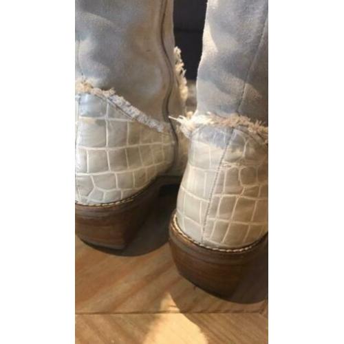 Witte westernlaarzen 39
