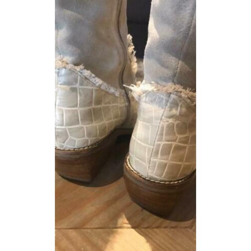 Witte westernlaarzen 39