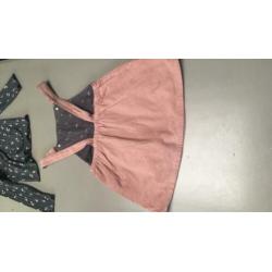 Zara jurk en longsleeve Zgan maat 110