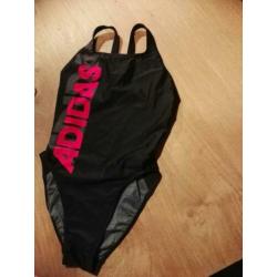 Adidas nieuwe zwarte badpak maat 176