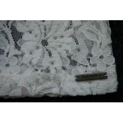 Superdry rok wit kant, lang/kort, maat S/M, 36-38
