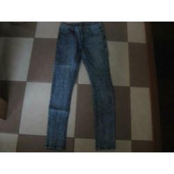 blauwe stone wash spijkerbroek Denim Co, maat w28/29