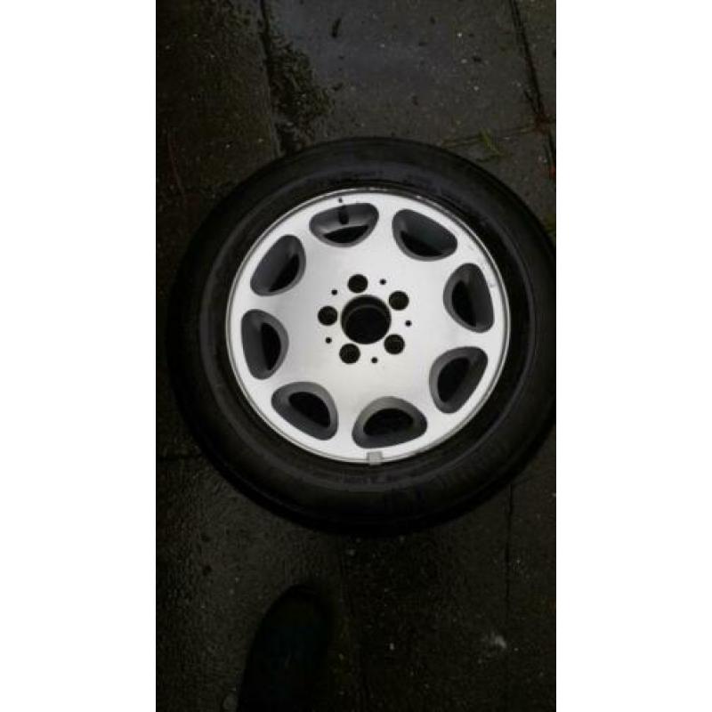 W124 stalen velgen, 8-gaats velg, Audi A4 A6 winterbanden