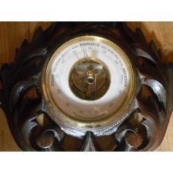 9261 Antieke Holosteric Barometer uit 1880, Hollands fabr.