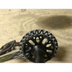 Crankset bmx stress Chrome