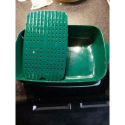 Tupperware magnetron stoomschaal