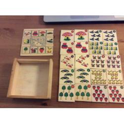 houten geheugenspel cijfers. gebruikt