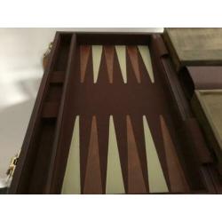 Backgammon in koffer inclusief schaakset