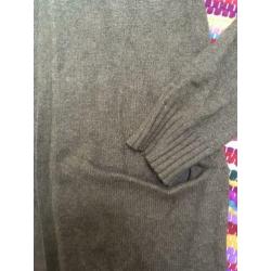 Groen viscose gebreid only lang vest m l xl