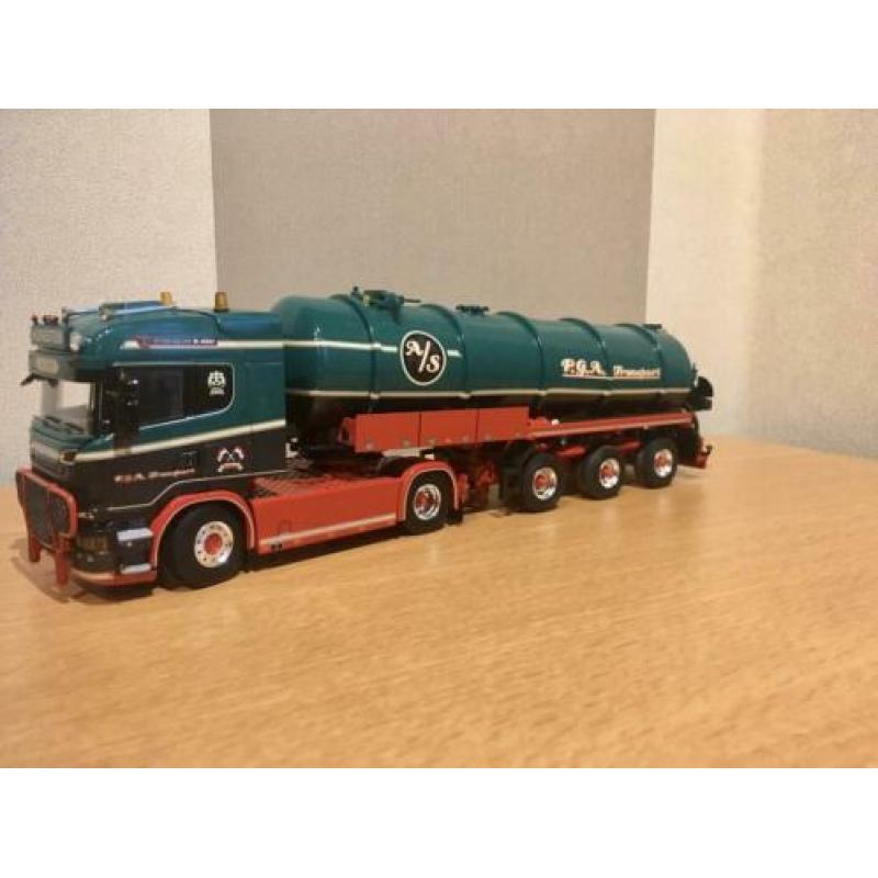 Wsi Scania huenestein met mest oplegger P.G.A.transport.