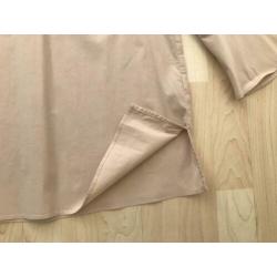 Zara - Beige top met trompet mouwen maat M
