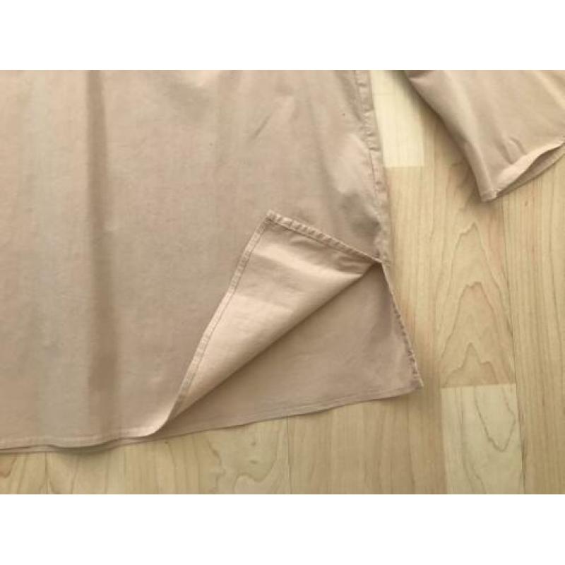 Zara - Beige top met trompet mouwen maat M