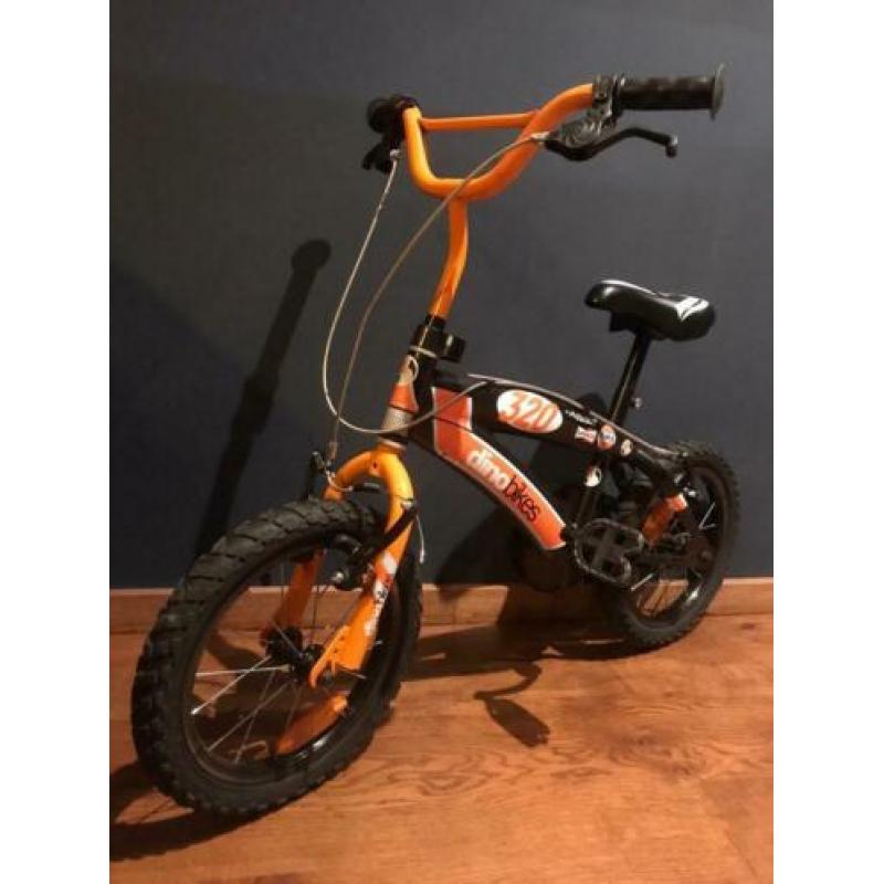 Oranje BMX crossfiets 14 inch