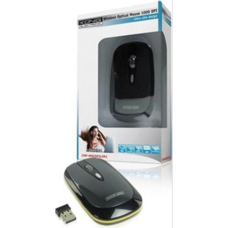 König CMP-MOUSESLIM1 RF Draadloos optisch 1000 DPI NIEUW