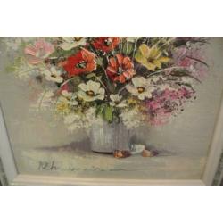 Rick Theunissen geb.1928 Stilleven Gevarieerd Veldboeket