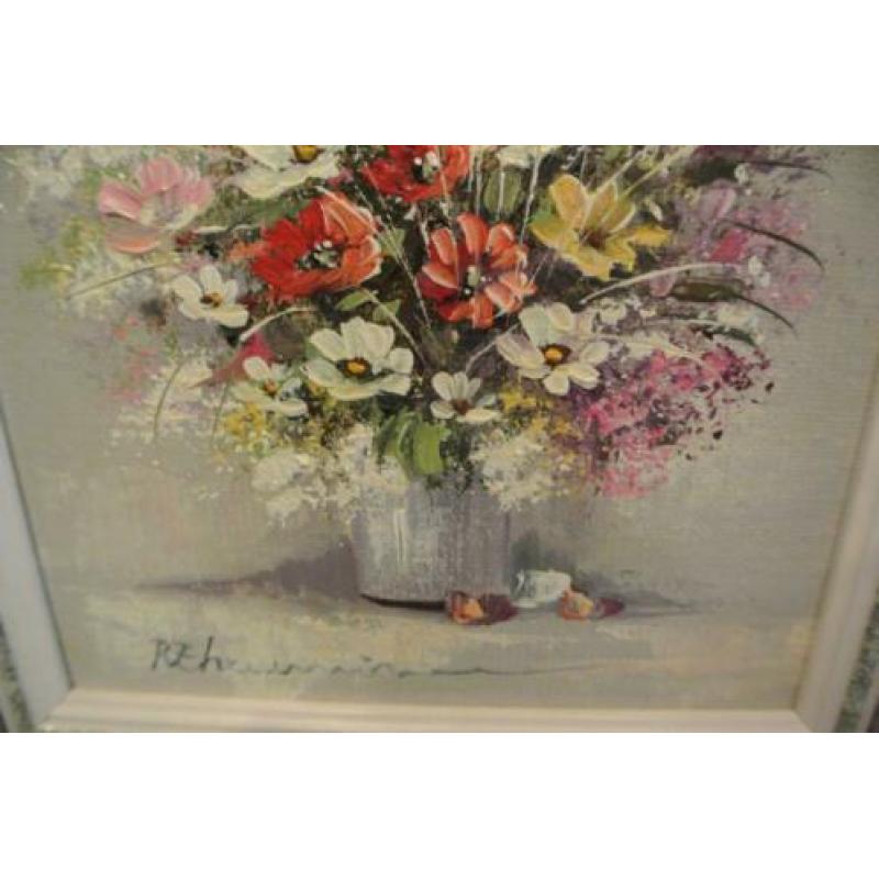 Rick Theunissen geb.1928 Stilleven Gevarieerd Veldboeket