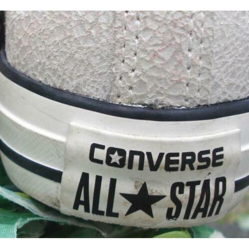 CONVERSE ALL STAR parelmoer kleurig leren sneakers mt 36.5