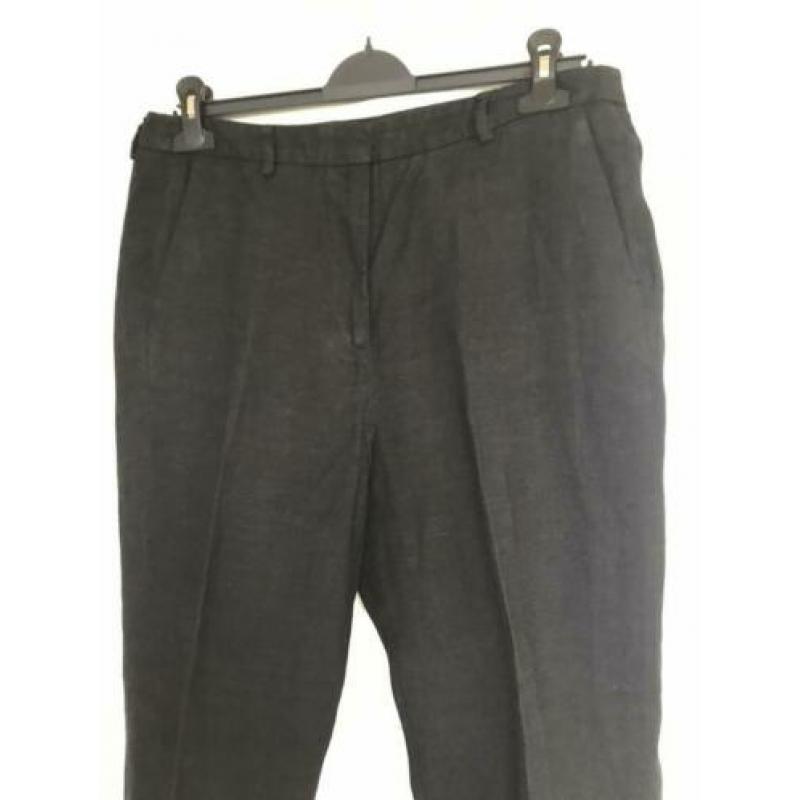 Zwarte linnen broek van Weekend Max Mara mt 42
