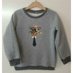 SALE SALE giraffe met stropdas SWEATER maat 110