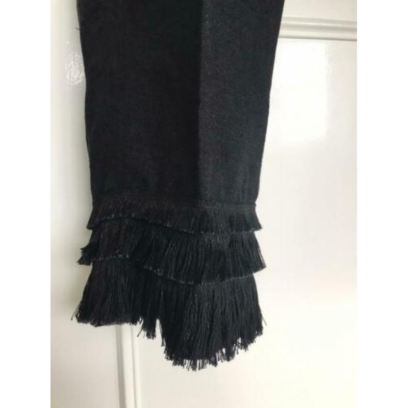 Zwarte linnen broek van Weekend Max Mara mt 42