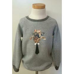 SALE SALE giraffe met stropdas SWEATER maat 110
