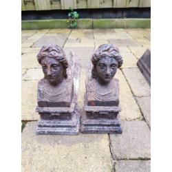 2 stel openhaard bokken