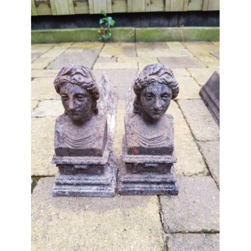 2 stel openhaard bokken