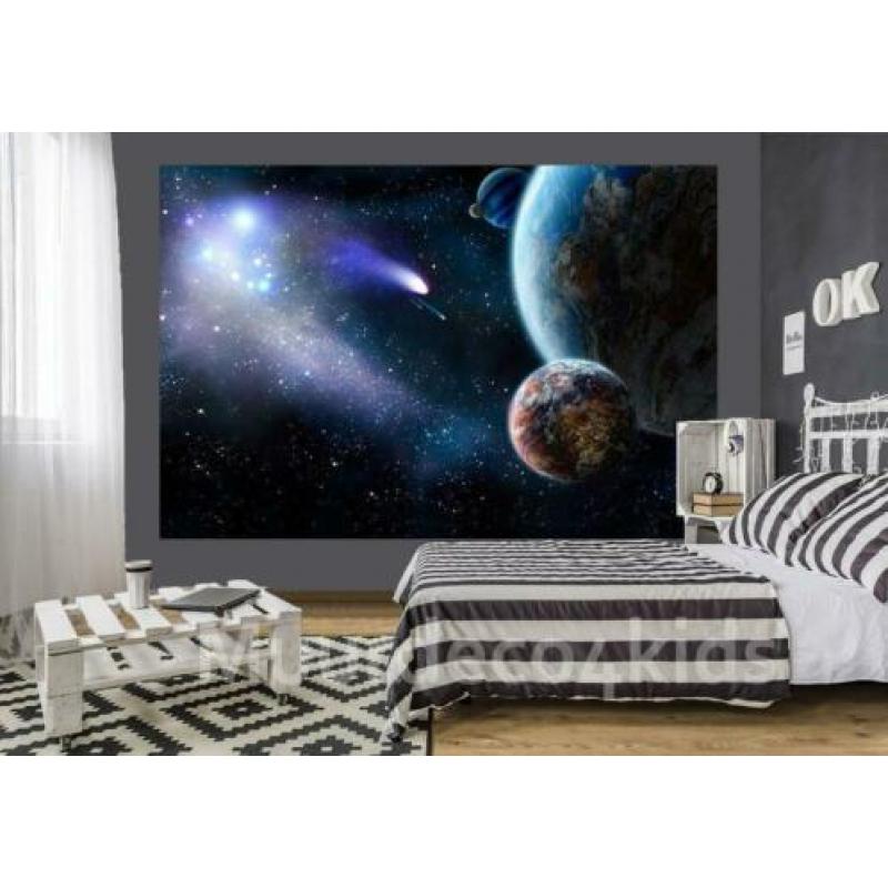 Ruimtevaart fotobehang Komeet, Vliesbehang, Muurdeco4kids