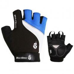 MTB fietshandschoenen maat M L XL blauw wielrenhandschoenen