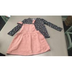 Zara jurk en longsleeve Zgan maat 110