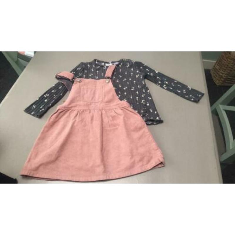 Zara jurk en longsleeve Zgan maat 110