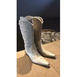 Witte westernlaarzen 39