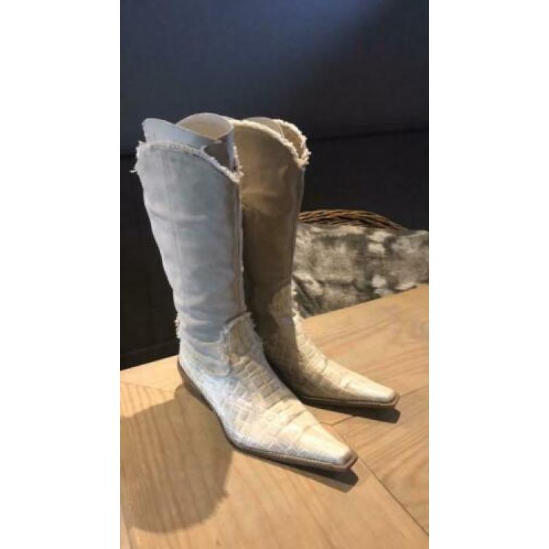 Witte westernlaarzen 39
