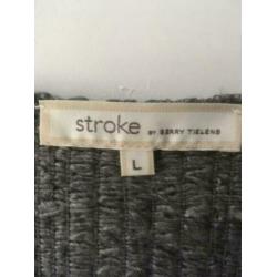 Stroke jurk mt. L Grijs