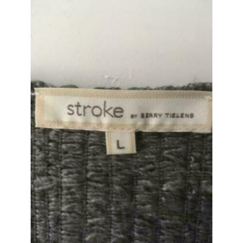 Stroke jurk mt. L Grijs