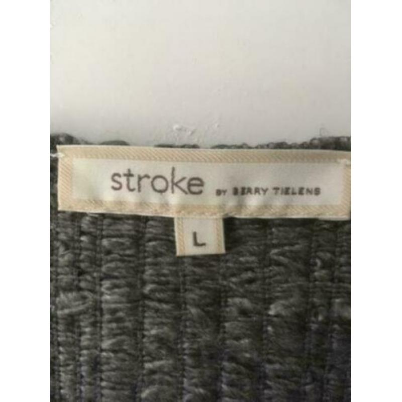 Stroke jurk mt. L Grijs