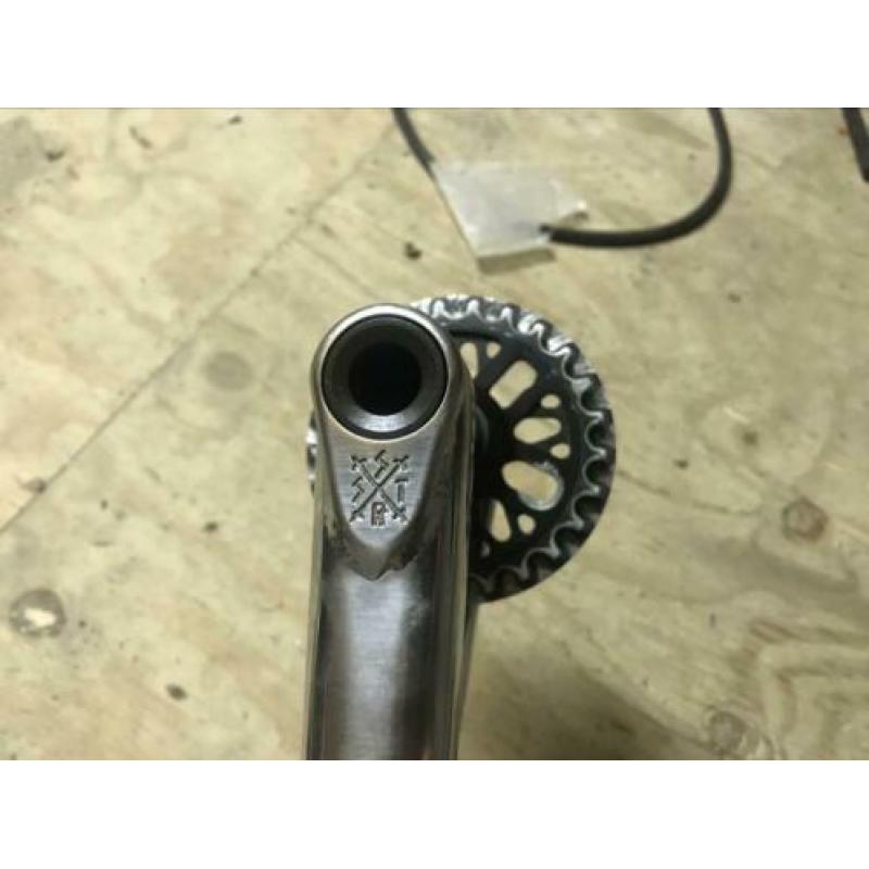 Crankset bmx stress Chrome