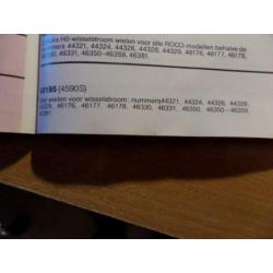Roco 40195 en 40196 Wisselstroom assen 1,25 euro per stuk