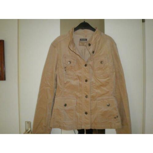 Street One maat S retro jasje bruin/ camel fluweel