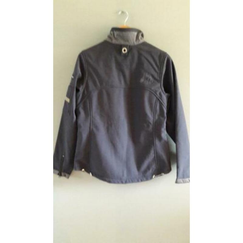 Nieuwe donker blauwe soft shell/jas Merk Human Nature Maat M