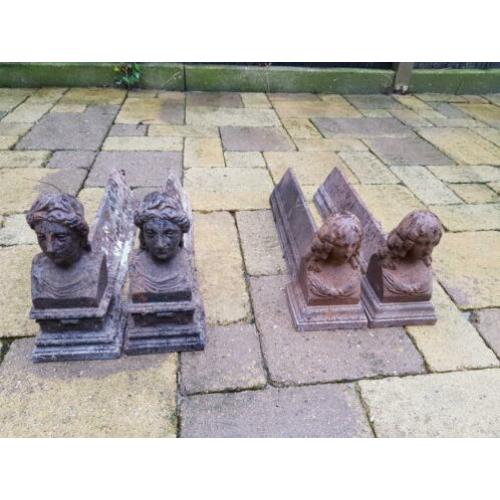 2 stel openhaard bokken